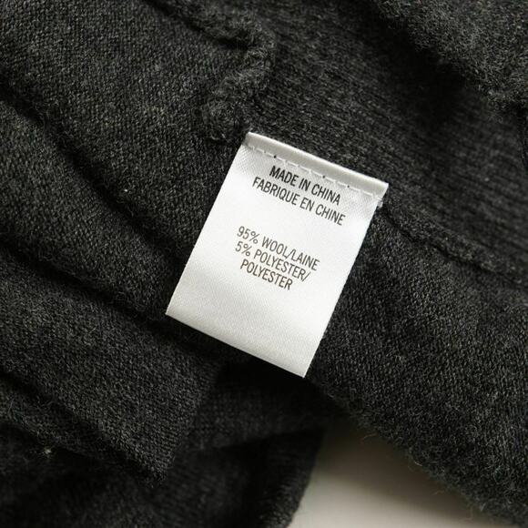 Theory Lorimar Noble Sweater Gray Wool Cardigan Open Front Womens P / 0 - 00 - Picture 3 of 7